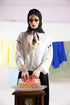 Hand Embroidered Colour-Blocked Scarf